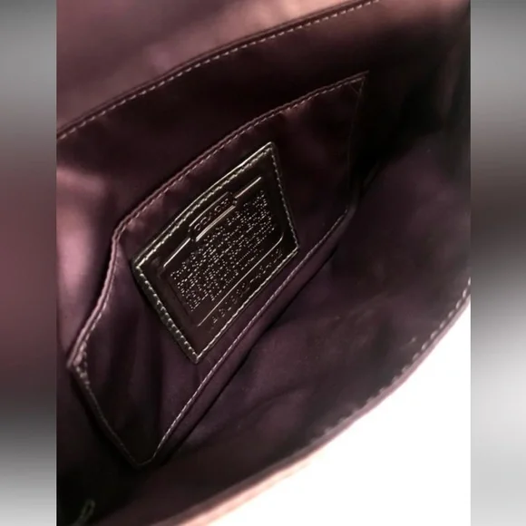 COACH MADISON AMANDA SATIN LAVENDER LARGE PURSE BAG CLUTCH
WRISTLET - Picture 13 of 16